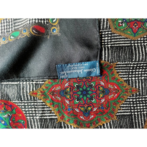 Vintage Ginnie Johansen Silk Scarf - Picture 3 of 5